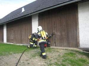 Wirtschaftsgebäudebrand - Übung