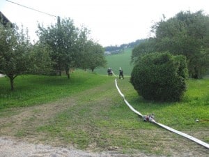 Wirtschaftsgebäudebrand - Übung