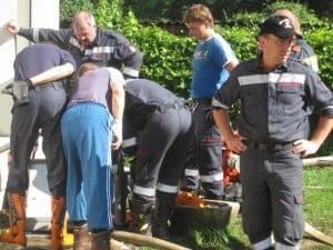 Hochwasser-Einsatz