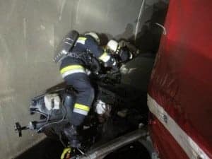Atemschutzübung im Tunnel